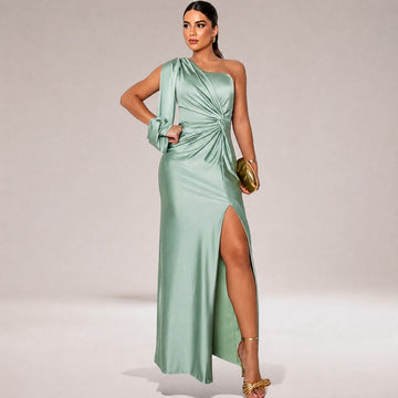 Marianne - Elegantes Kleid mit asymmetrischer Schulterpartie