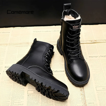 Adelpha - Schwarze Stiefel für kalte Wintertage