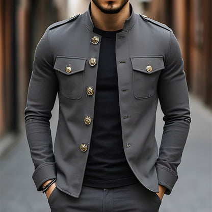 Leighton - Legere Jacke mit klassischen Knöpfen