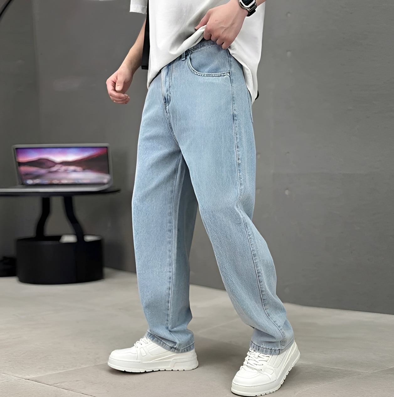 Garza - Lässig geschnittene Gerade Jeans