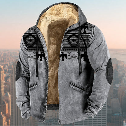 Laszlo - Herren-Hoodie mit Tribal-Muster