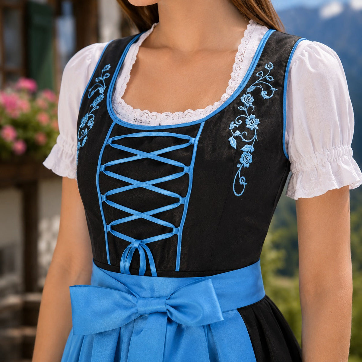 Gabriella - Einfaches Oktoberfest-Kleid (Futter nicht enthalten)