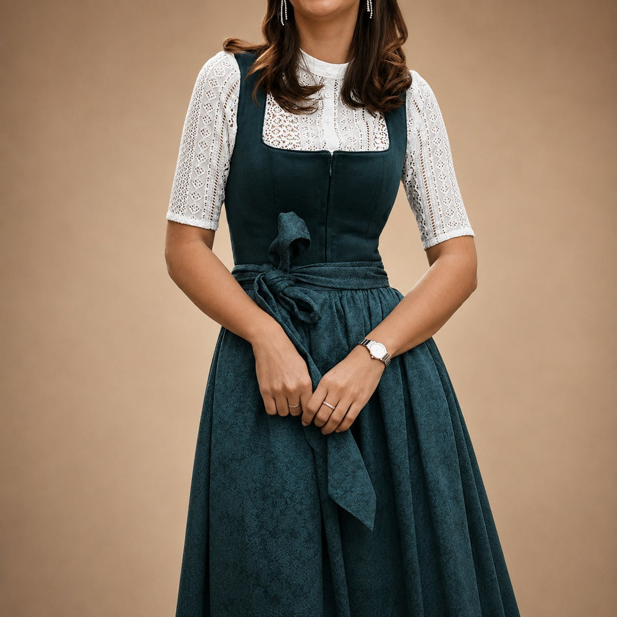 Alice - Schlichtes Oktoberfest-Midikleid (Futter nicht enthalten)