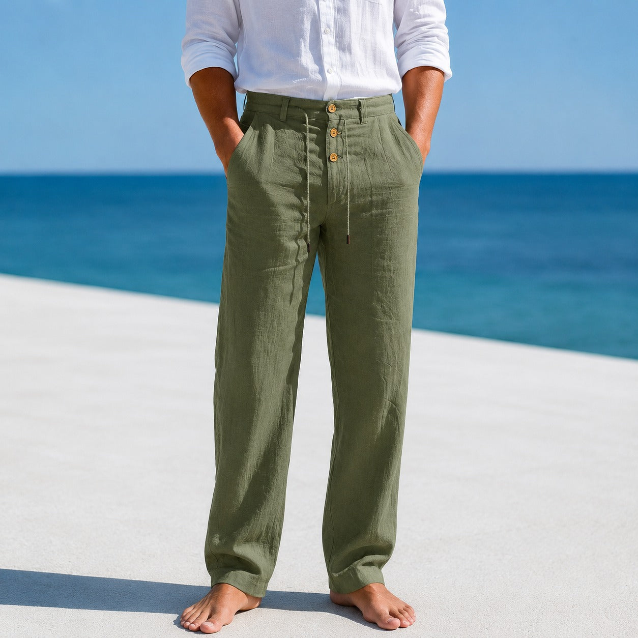 Austin - Leichte Hose mit Kordelzug