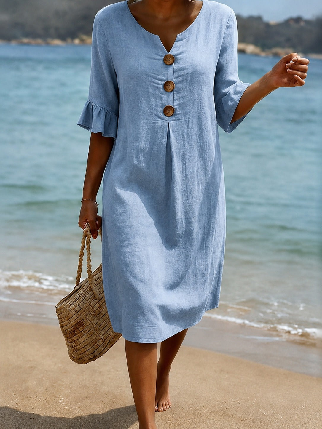 Deborah - Elegantes Kleid mit Rüschenärmeln