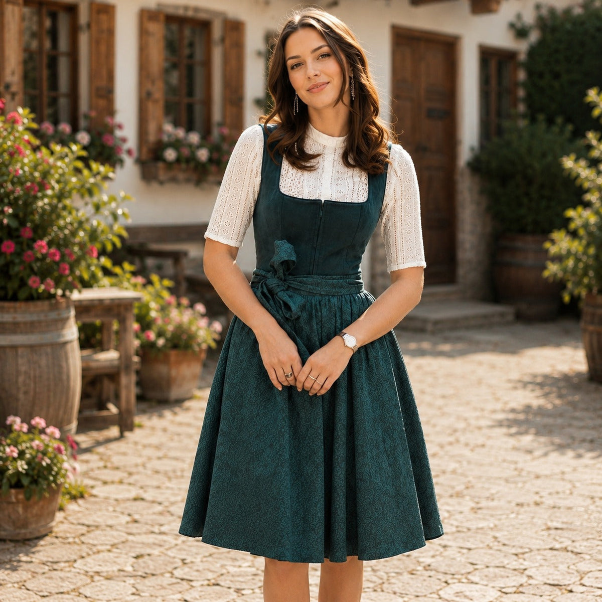 Alice - Schlichtes Oktoberfest-Midikleid (Futter nicht enthalten)