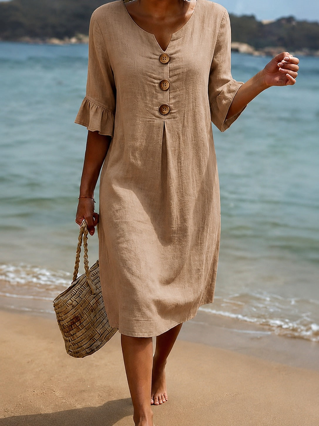 Deborah - Elegantes Kleid mit Rüschenärmeln