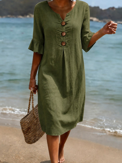 Deborah - Elegantes Kleid mit Rüschenärmeln