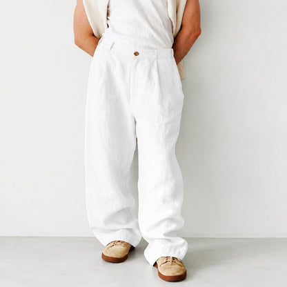 Hashim - Bequeme Weite Bundfaltenhose