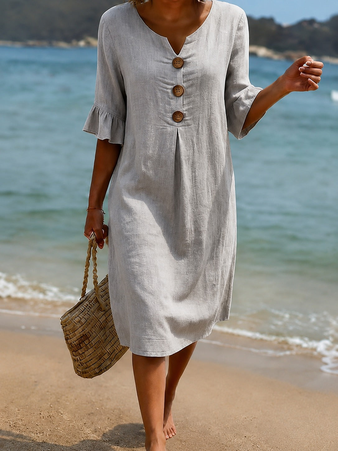 Deborah - Elegantes Kleid mit Rüschenärmeln