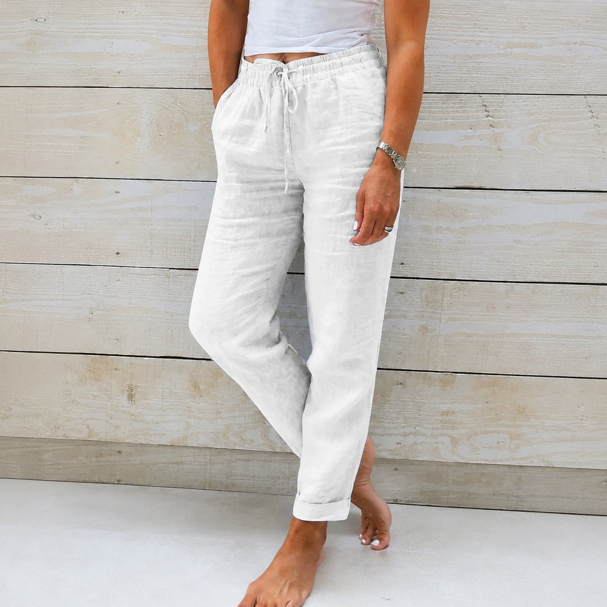 Dyan - Damenhose mit Kordelzug für einen legeren Look