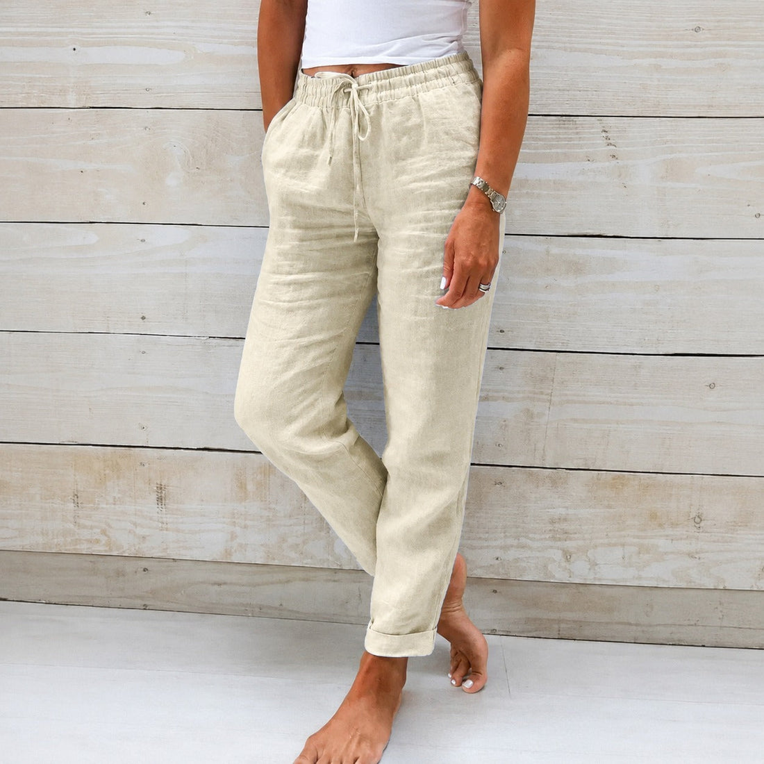 Dyan - Damenhose mit Kordelzug für einen legeren Look