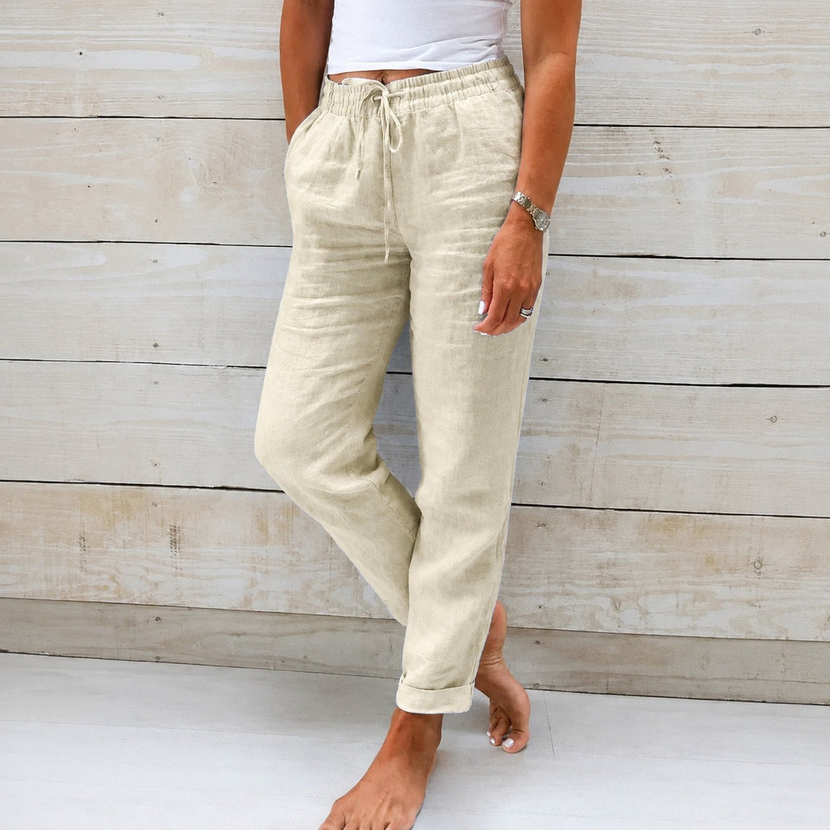 Dyan - Damenhose mit Kordelzug für einen legeren Look