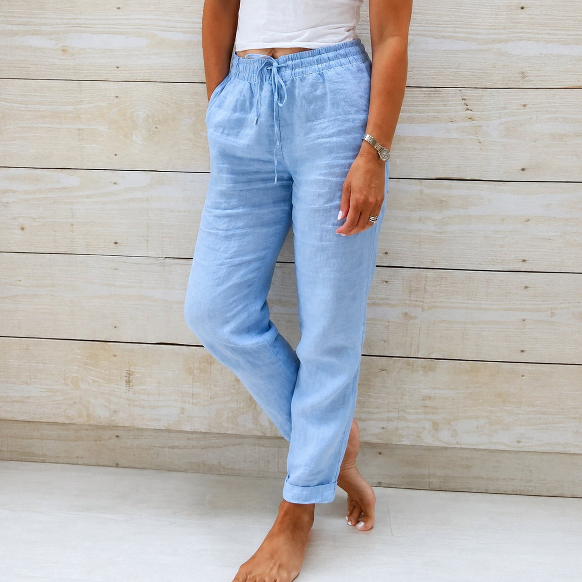 Dyan - Damenhose mit Kordelzug für einen legeren Look