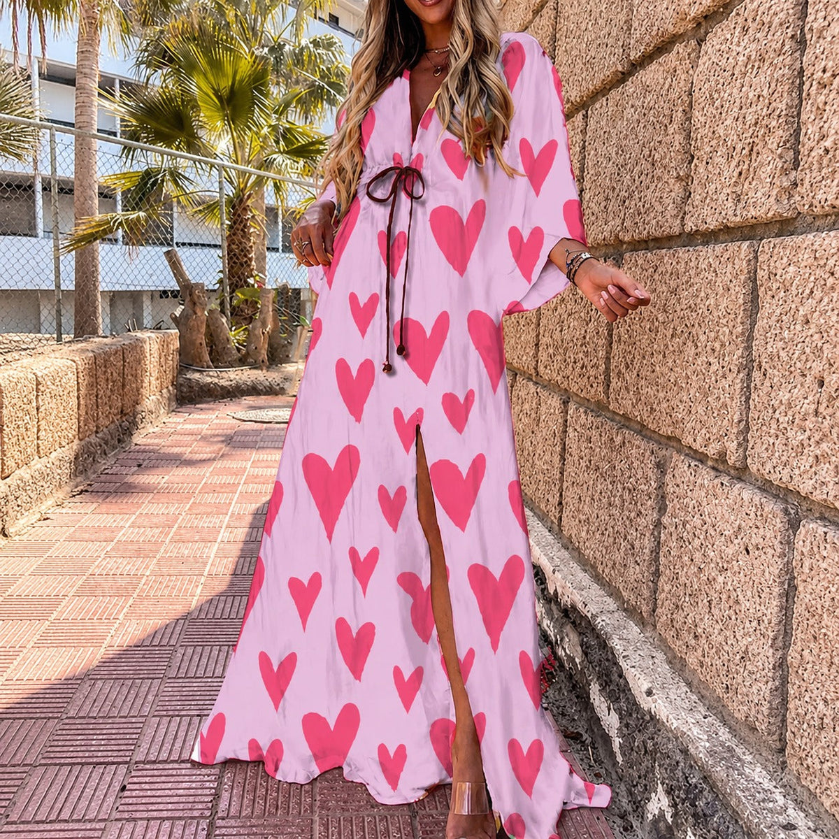 Janice - Stilvolles, buntes Maxikleid