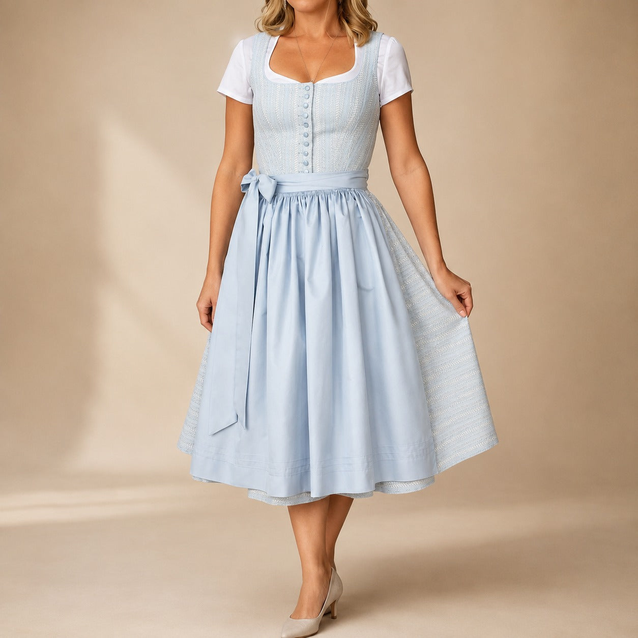 Cora - Klassisches Oktoberfestkleid mit Schleifenakzent
