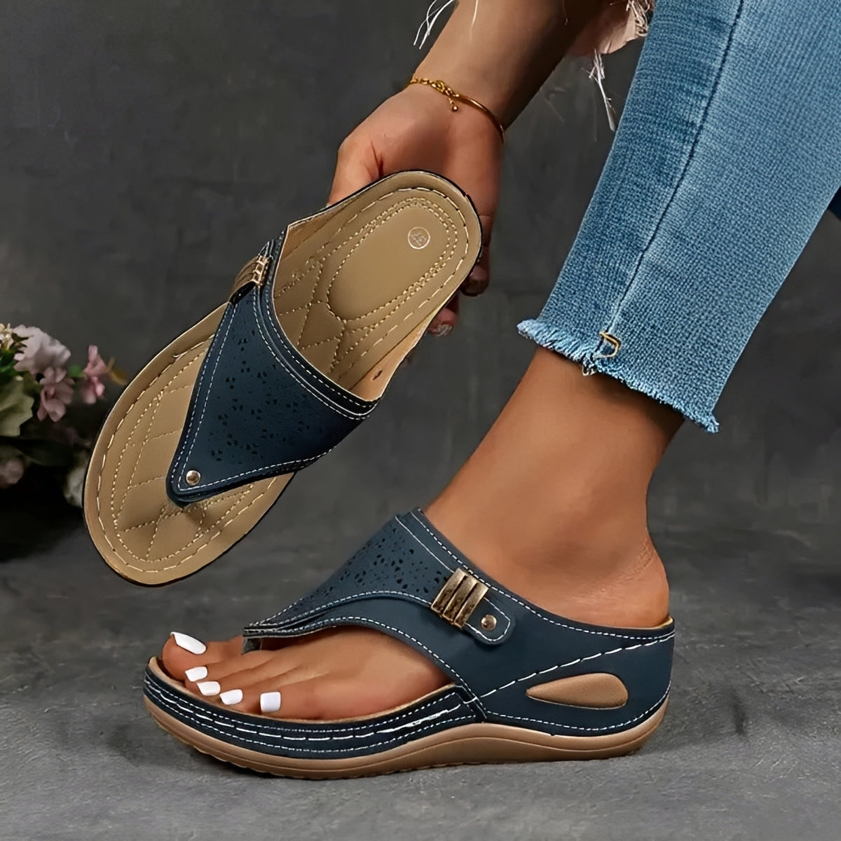 Marcel - Trendige Keilsandalen