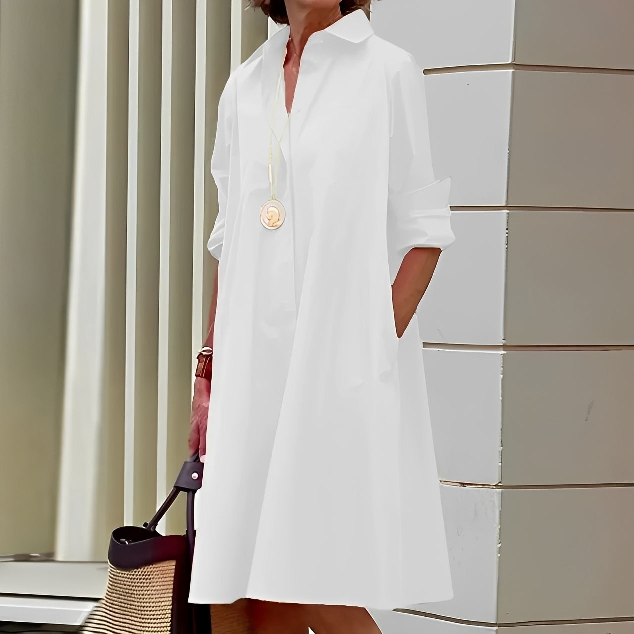 Alissa - Komfortables und legeres Damen-Midikleid