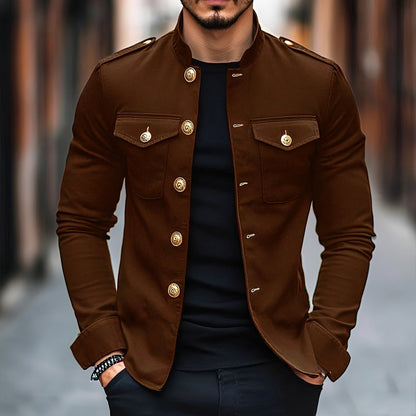 Leighton - Legere Jacke mit klassischen Knöpfen