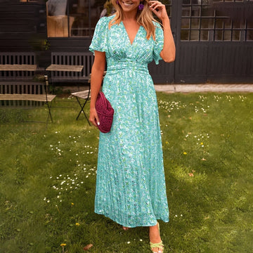 Ophelia - Stilvolles V-Ausschnitt-Kleid