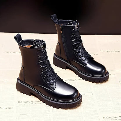 Adelpha - Schwarze Stiefel für kalte Wintertage