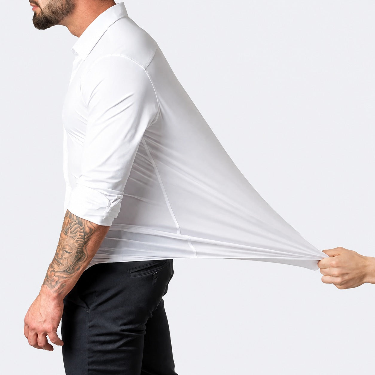 Hugo - Bequemes Herrenhemd aus flexiblem Gewebe