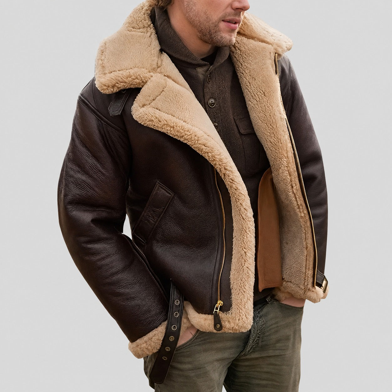 Jeffrey - Stilvolle Herrenjacke mit warmem Innenfutter