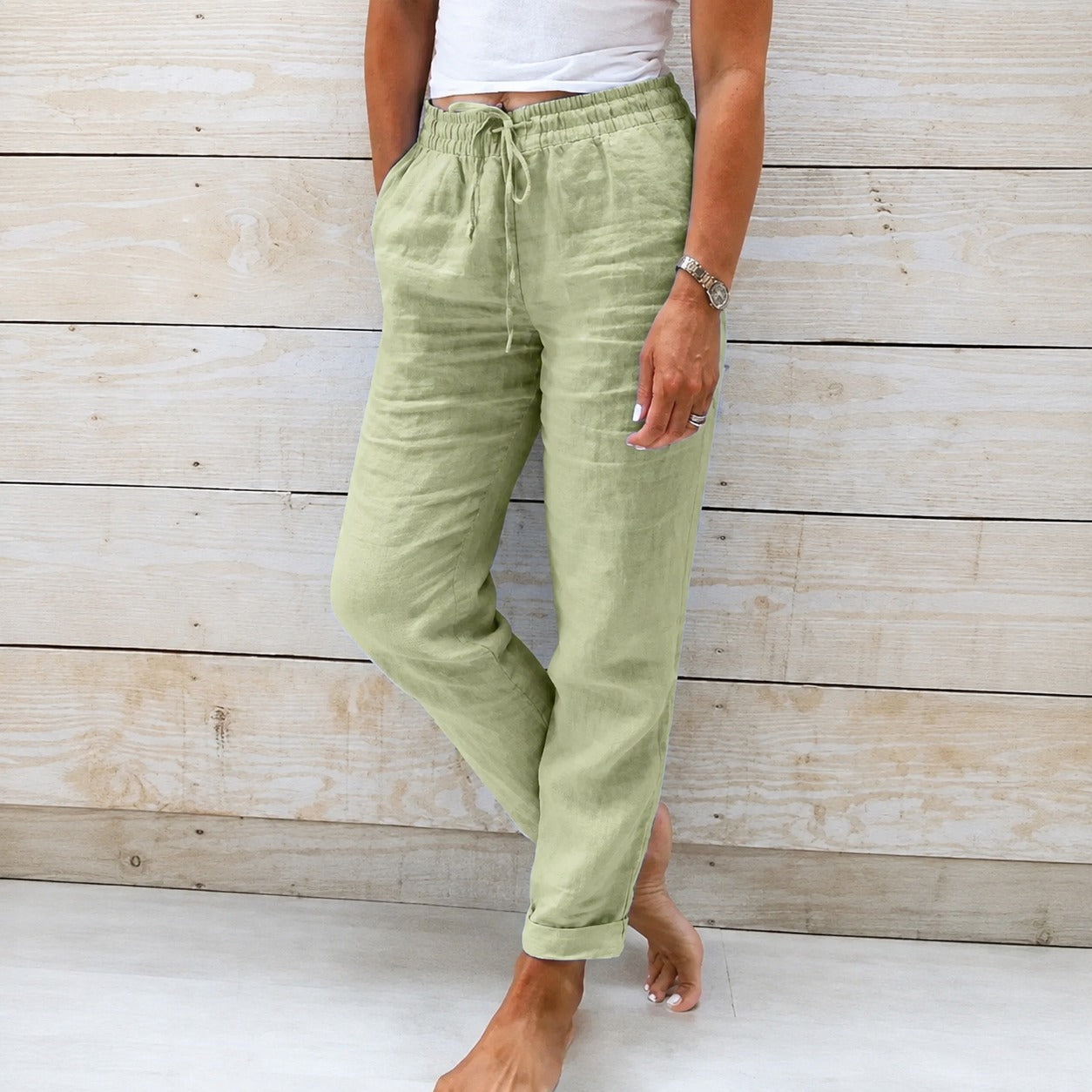 Dyan - Damenhose mit Kordelzug für einen legeren Look