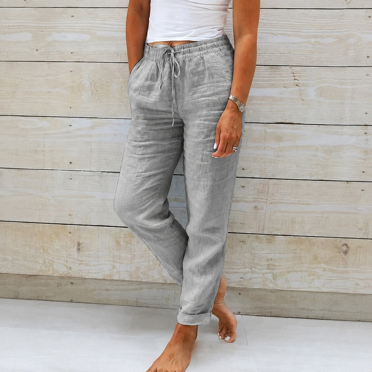 Dyan - Damenhose mit Kordelzug für einen legeren Look