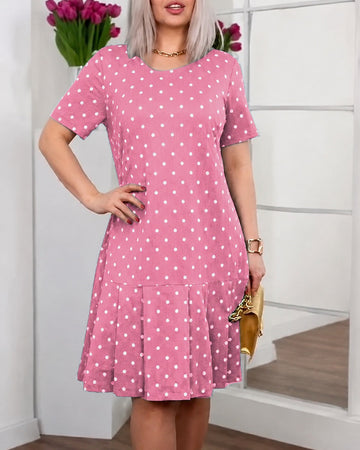 Amira - Weit geschnittenes Punkte-Kleid