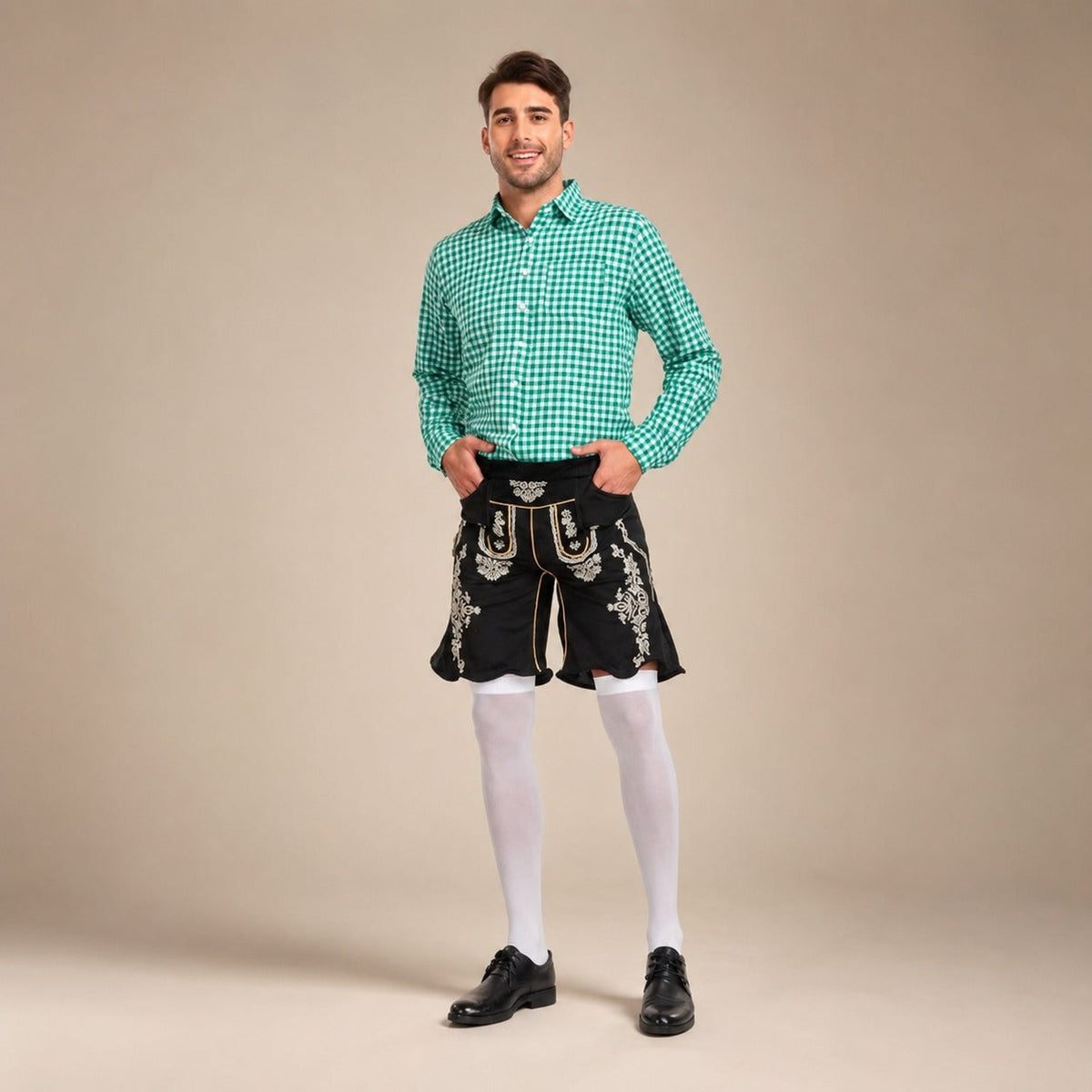 Alexis - Modisches Hemd mit Karomuster für das Oktoberfest