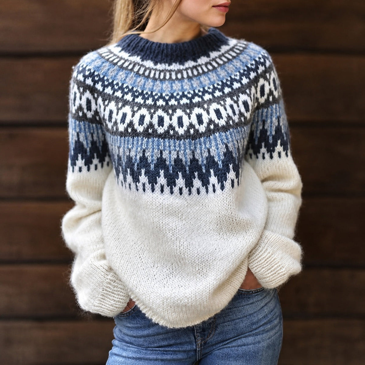 Estelle - Gemütlicher Pullover im skandinavischen Design
