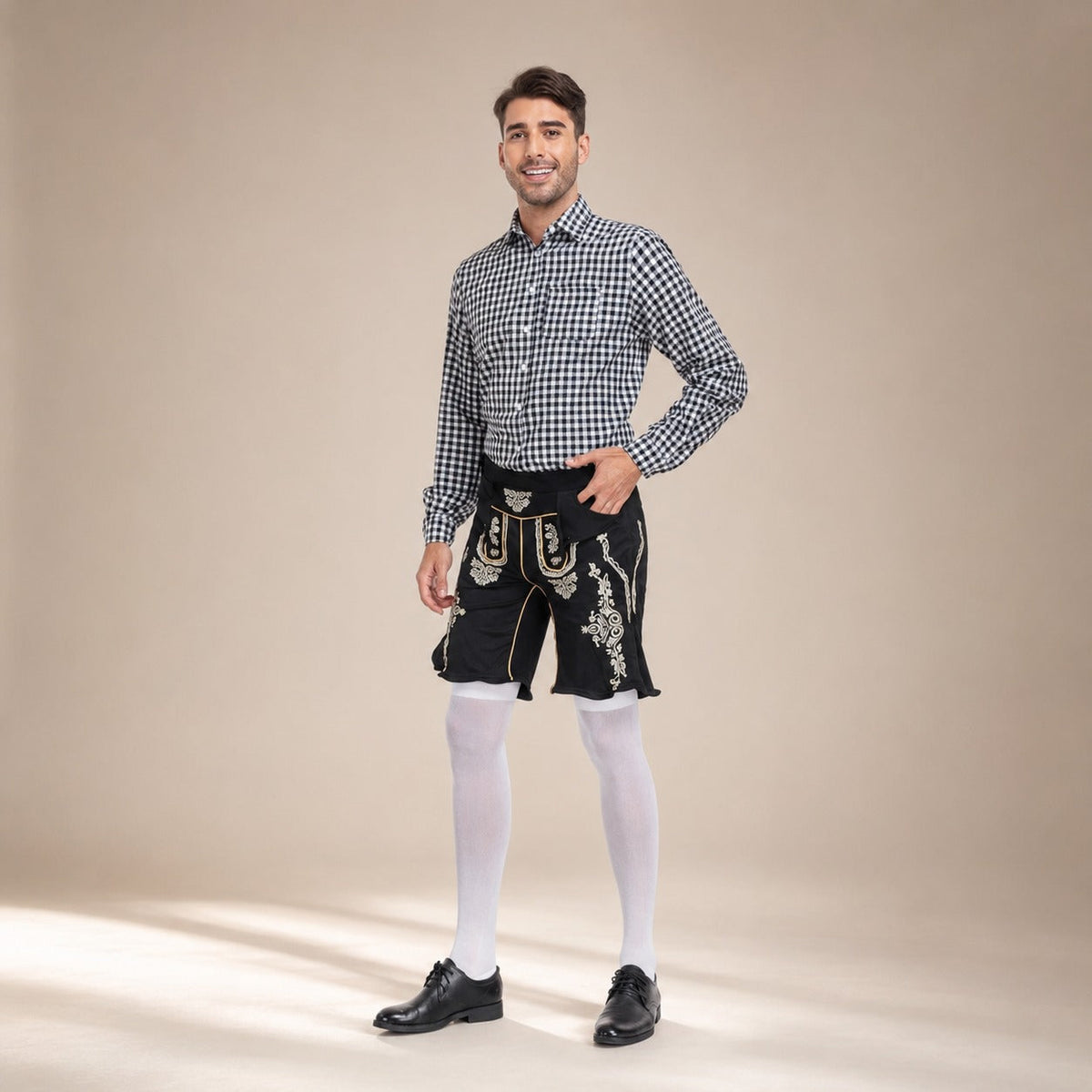 Alexis - Modisches Hemd mit Karomuster für das Oktoberfest