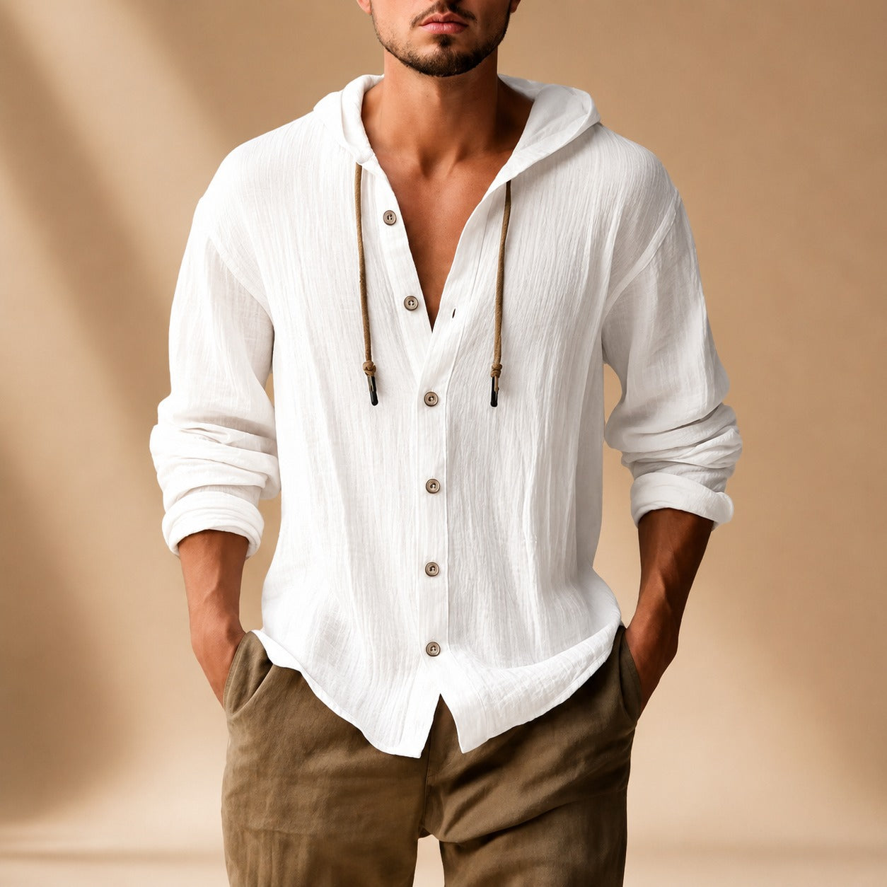 Kayne - Bequemes Langarmshirt mit Kapuze
