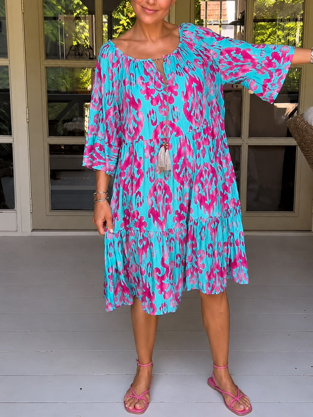 Jamie - Kleid mit weiten Glockenärmeln