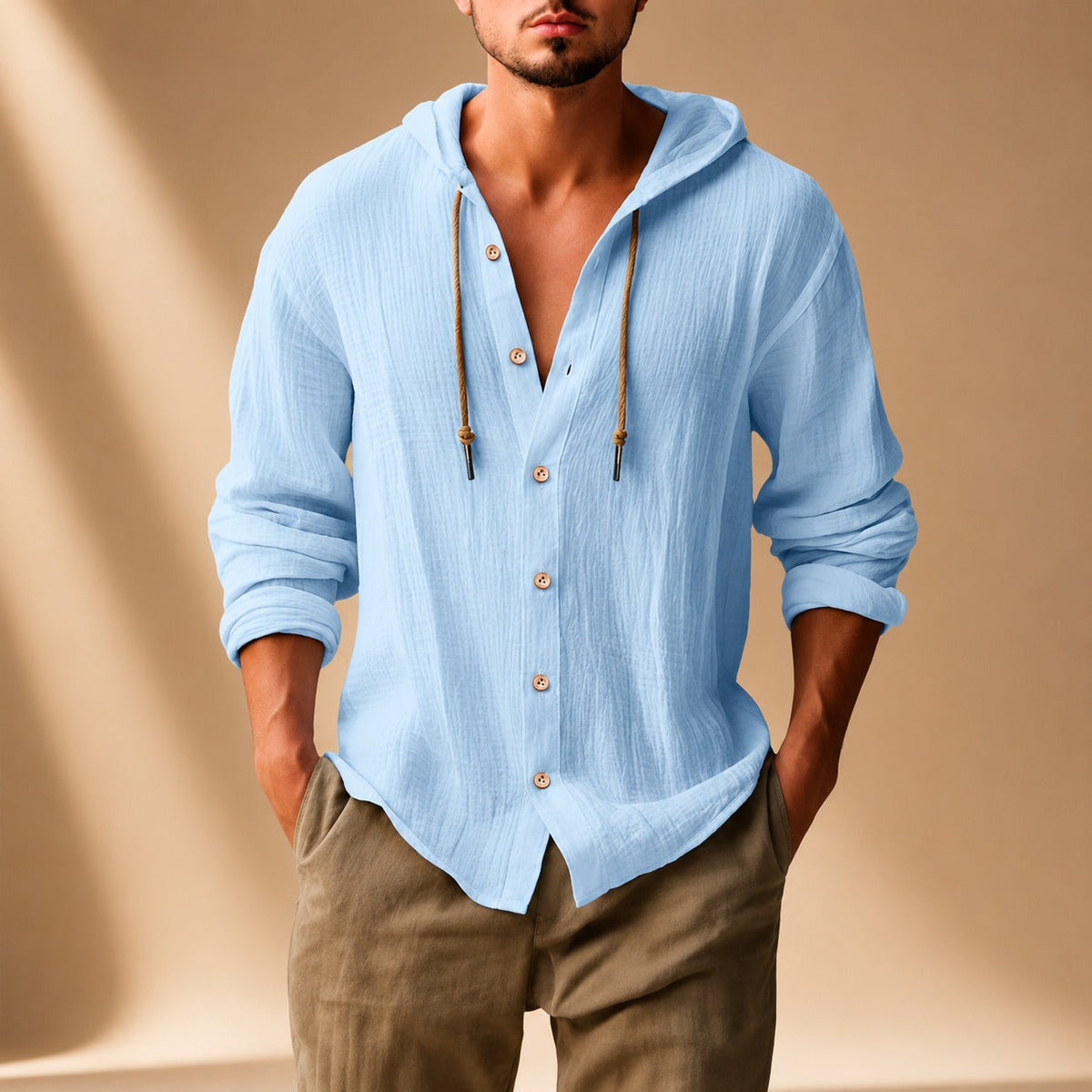 Kayne - Bequemes Langarmshirt mit Kapuze
