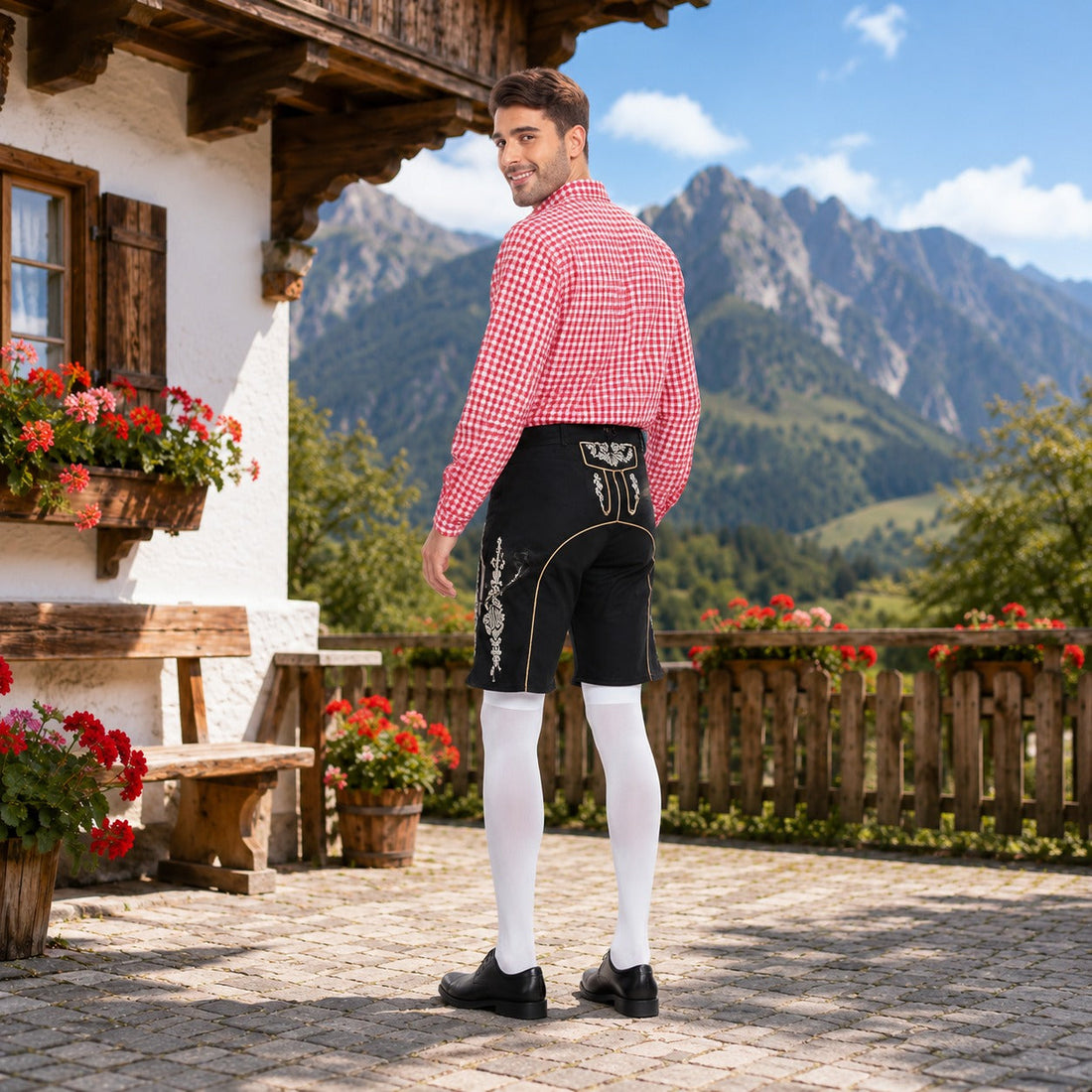 Alexis - Modisches Hemd mit Karomuster für das Oktoberfest