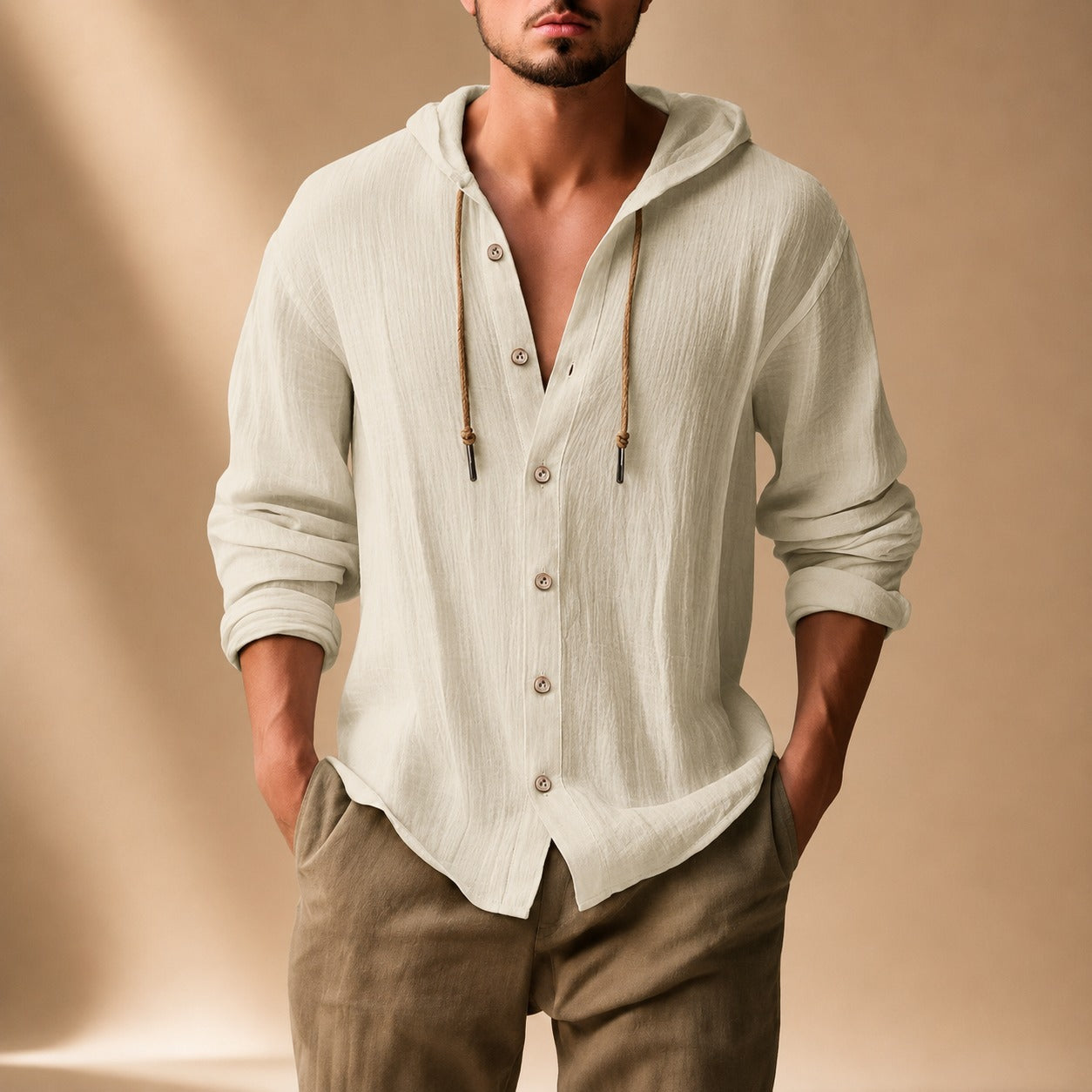 Kayne - Bequemes Langarmshirt mit Kapuze