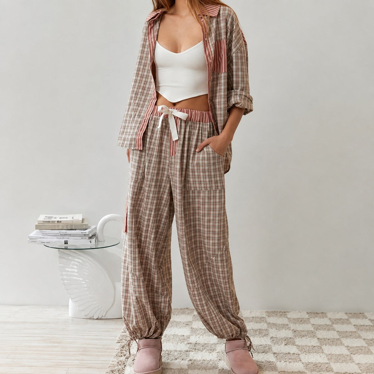 Elena - Gemütliches zweiteiliges Schlafanzug-Set