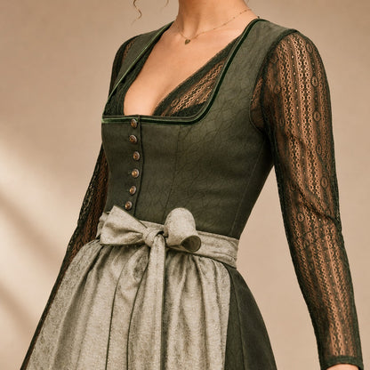 Cora - Klassisches Oktoberfestkleid mit Schleifenakzent