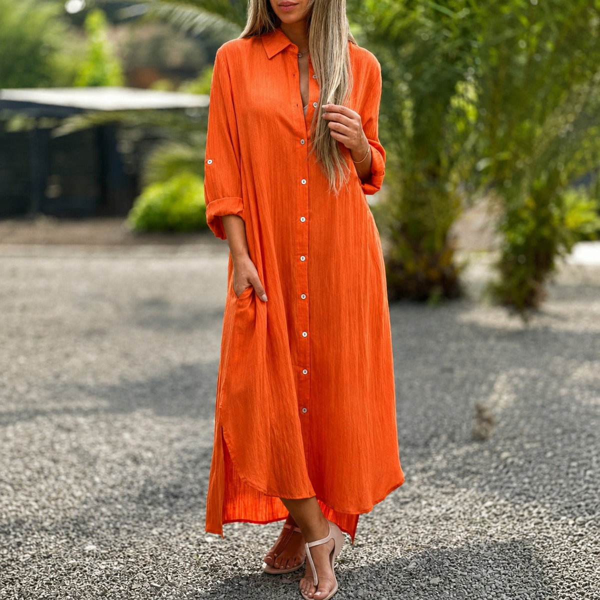 Sharon - Komfortables Weites Kleid