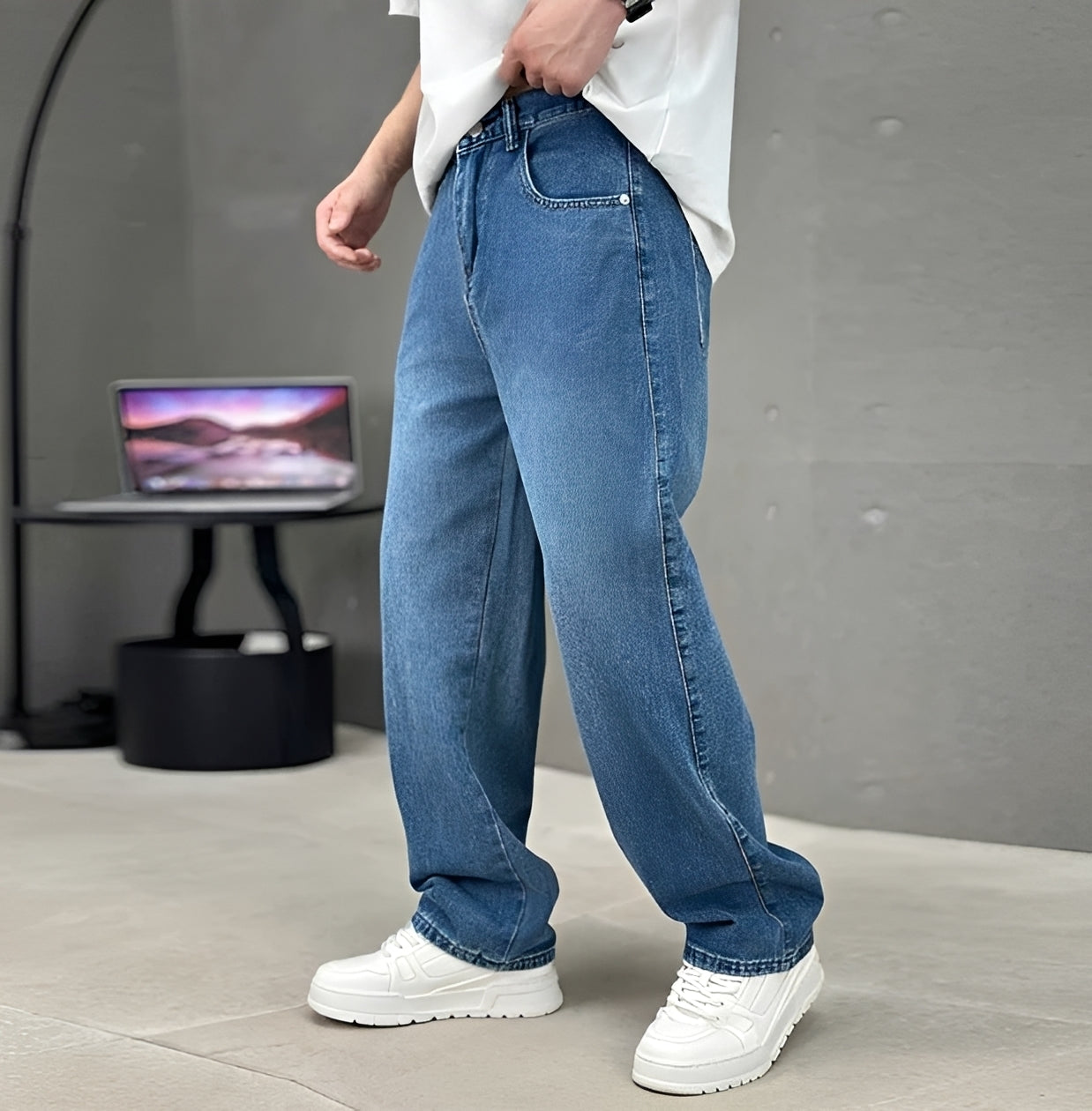 Garza - Lässig geschnittene Gerade Jeans
