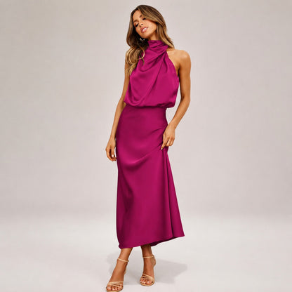 Lillie - Elegantes Kleid mit Neckholder-Ausschnitt
