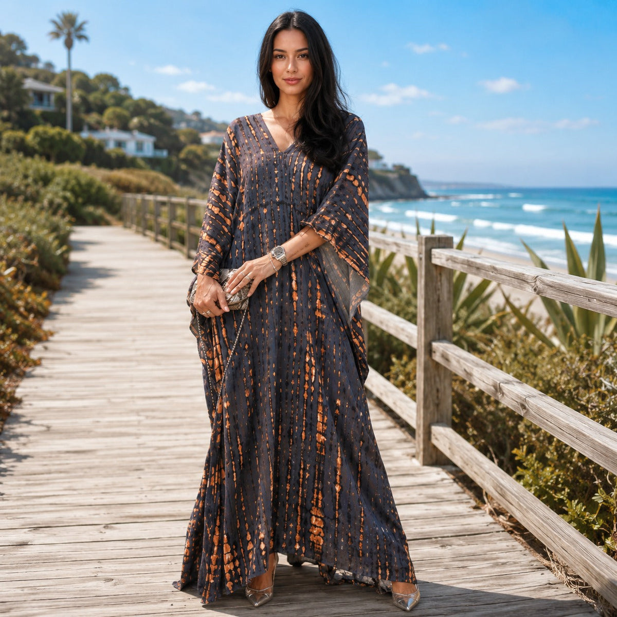 Emmy - Elegantes Boho-Maxikleid