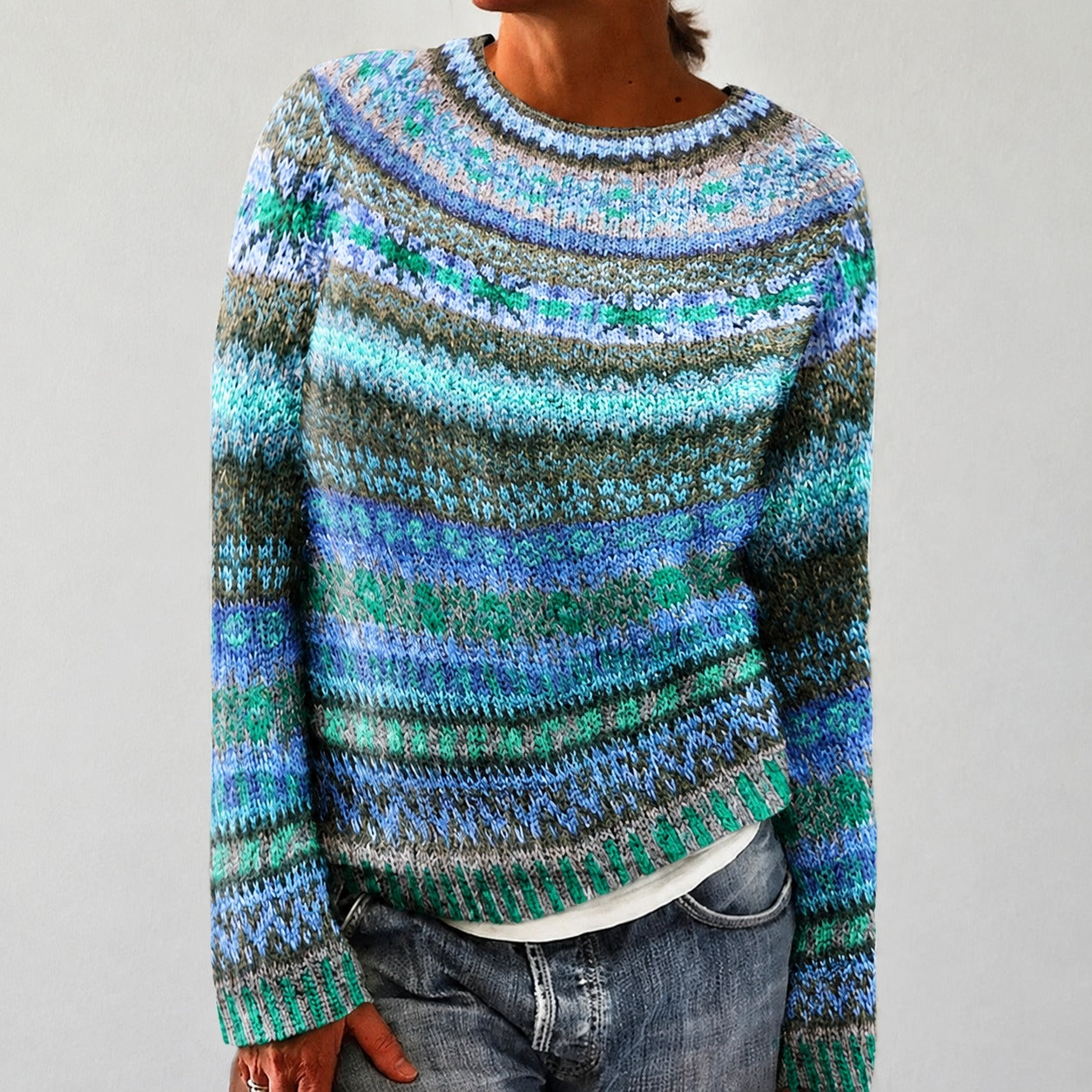 Olivia - Stilvoller Pullover mit Muster