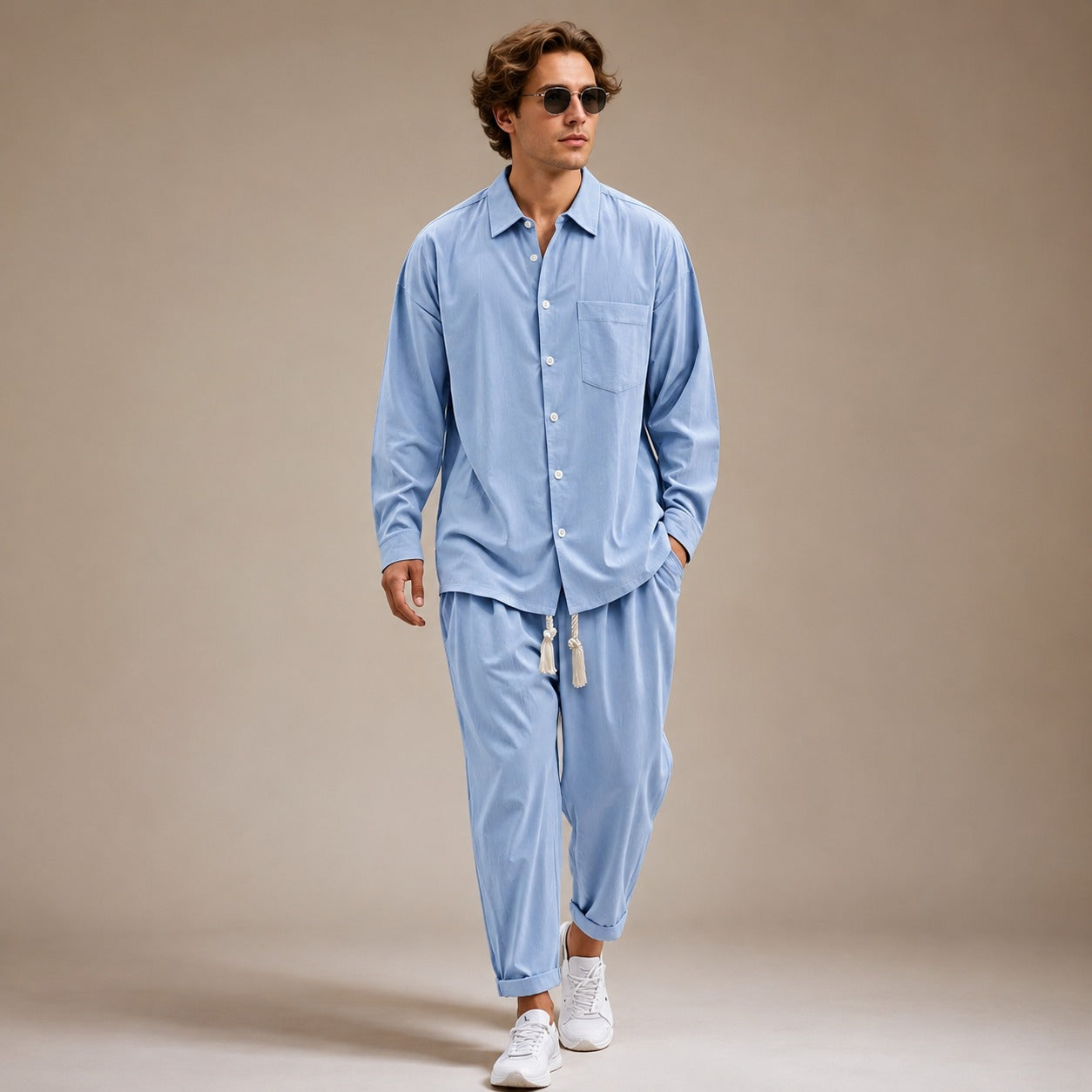 Paul - Bequemes Langarm-Shirt-Set