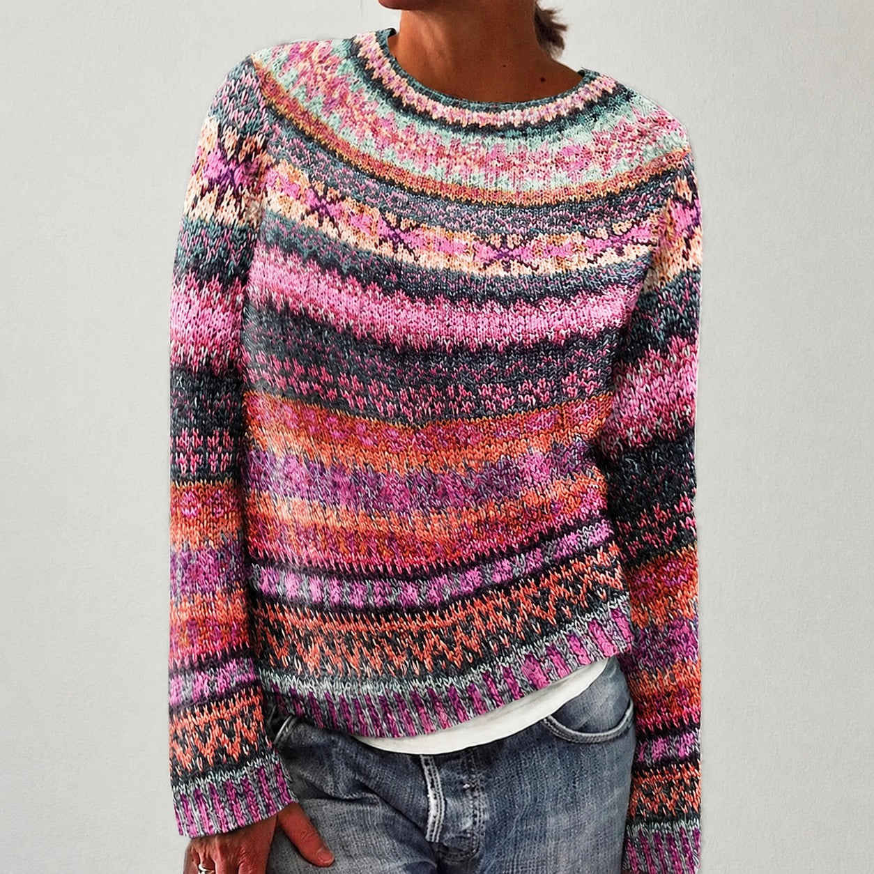 Olivia - Stilvoller Pullover mit Muster