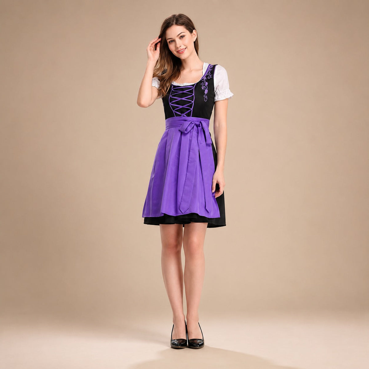 Gabriella - Einfaches Oktoberfest-Kleid (Futter nicht enthalten)