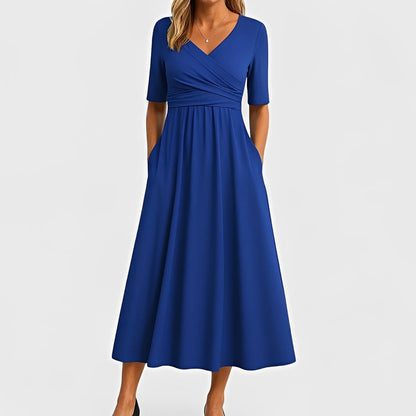 Piper - Midikleid mit kurzen Ärmeln