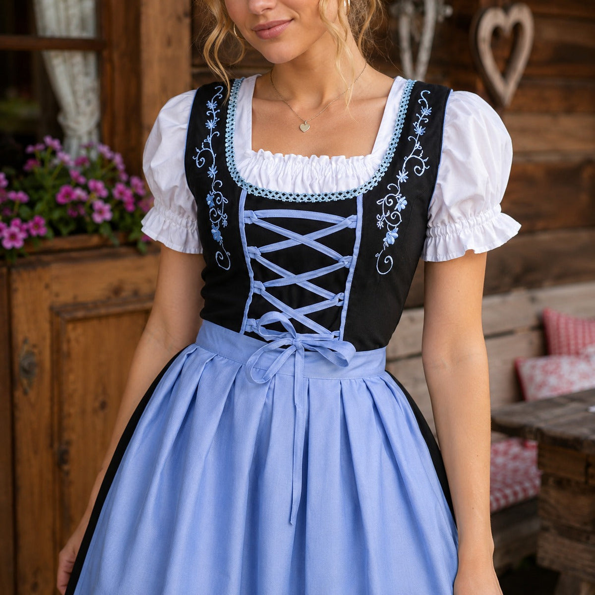 Aysha - Traditionelles Oktoberfestkleid im Vintage-Look (Futter nicht enthalten)